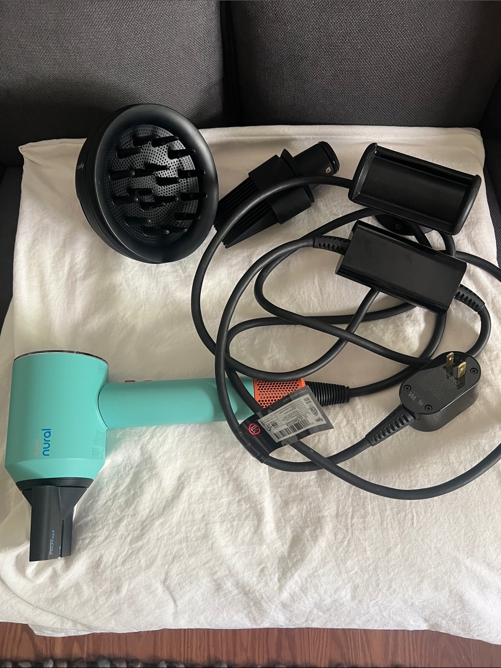 Dyson Nural teal blue Hair Dryer - Compact VR/AR Accessory Style